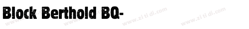 Block Berthold BQ字体转换